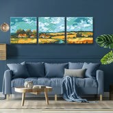 Paint by Numbers triptych Pano-145-3T